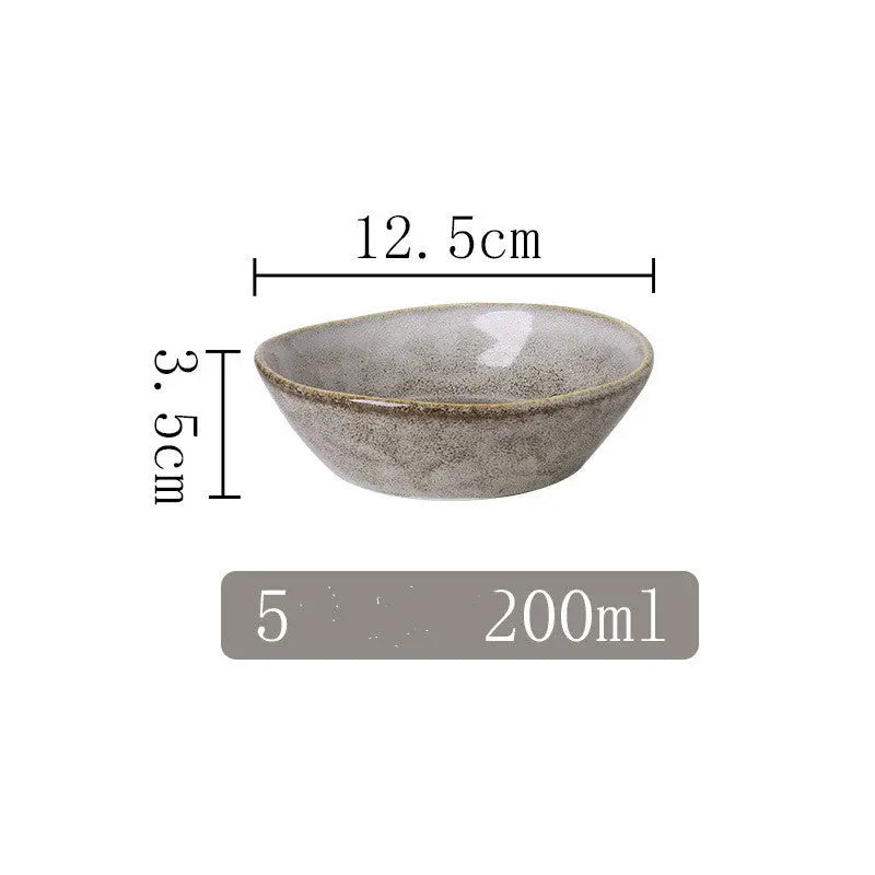 Kiln Into Ceramic Tableware Creative Hotel Steak Plate Londecor