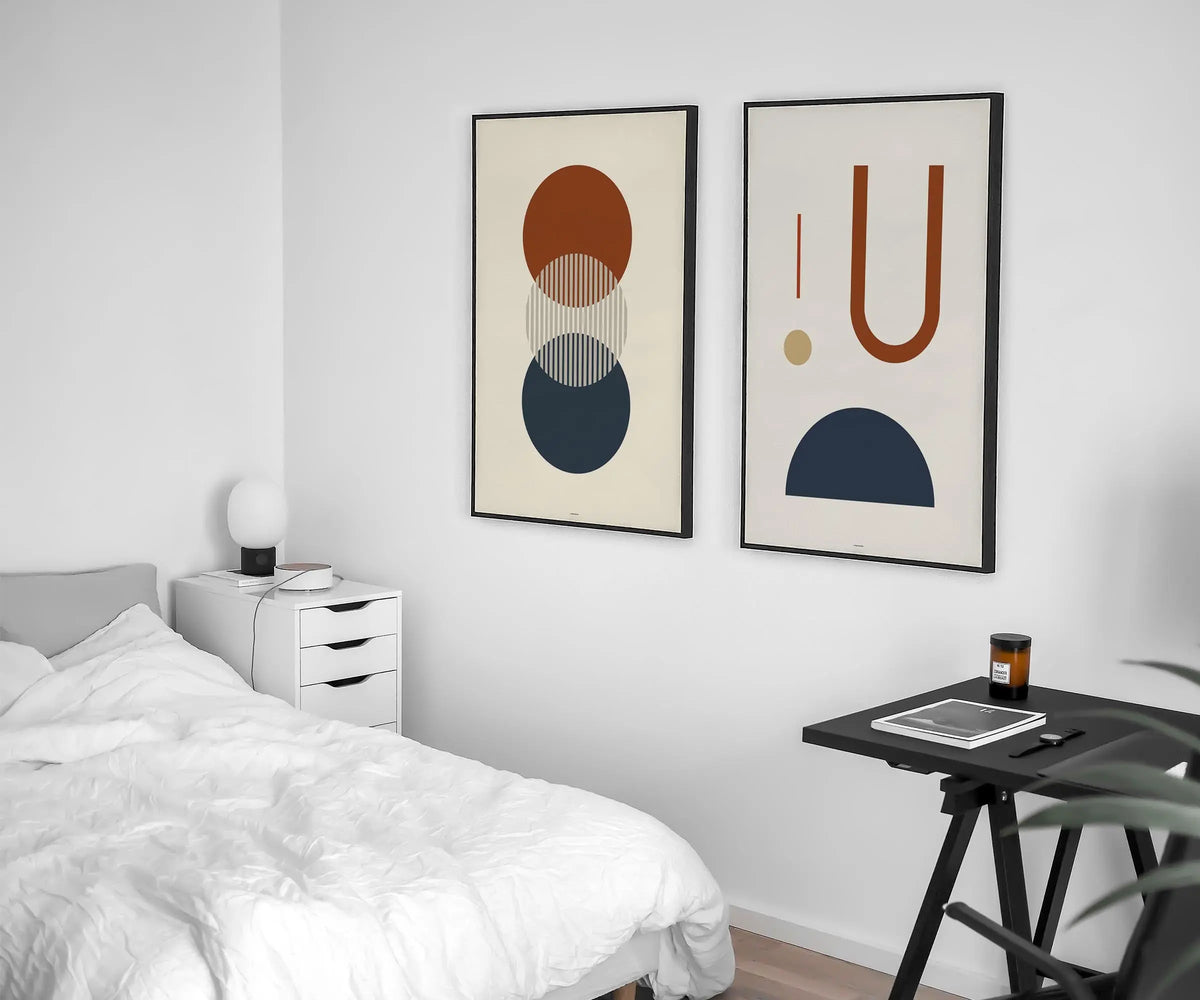 Modern Abstract Geometric V-4