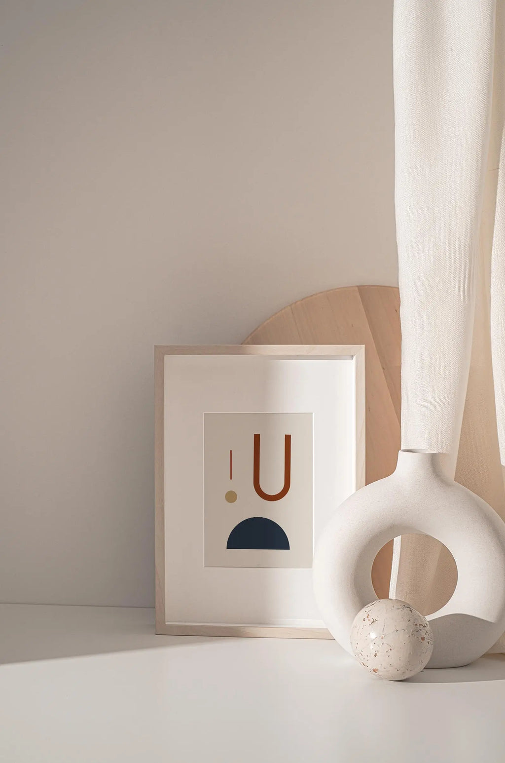 Modern Abstract Geometric V-1