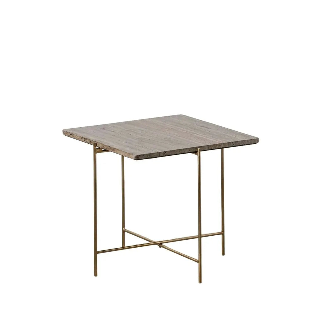 Centre Table Marble Iron 50 x 50 x 45 cm-0