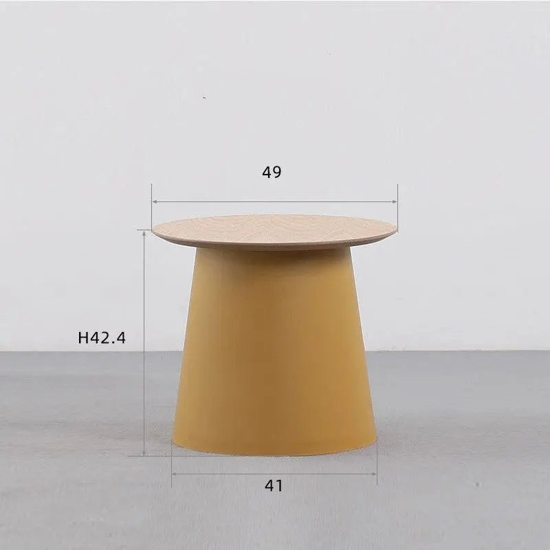 Simple Solid Round Coffee Table - Londecor