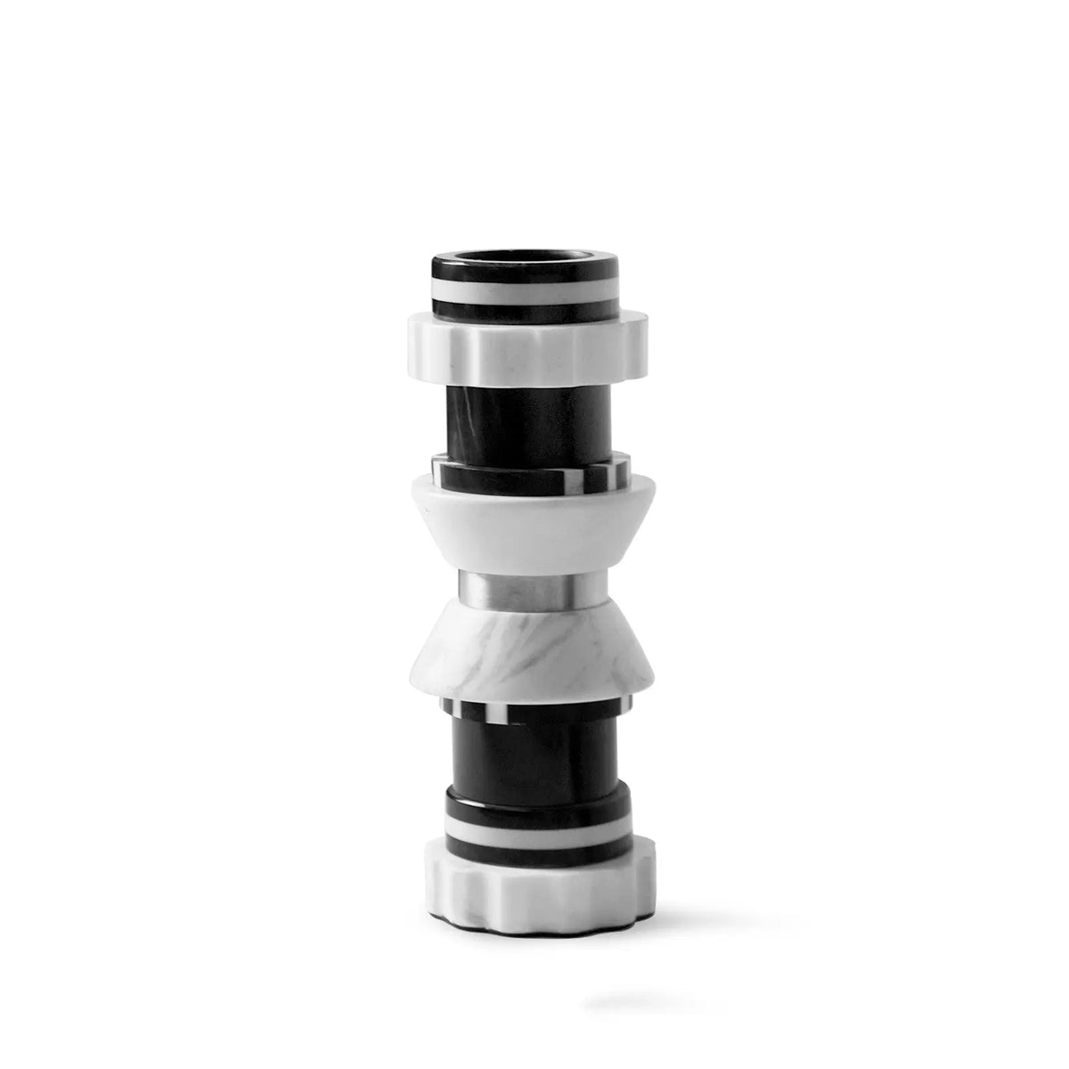 Its Modern Luxury Black-and-white Marble Candlestick Ornaments Londecor
