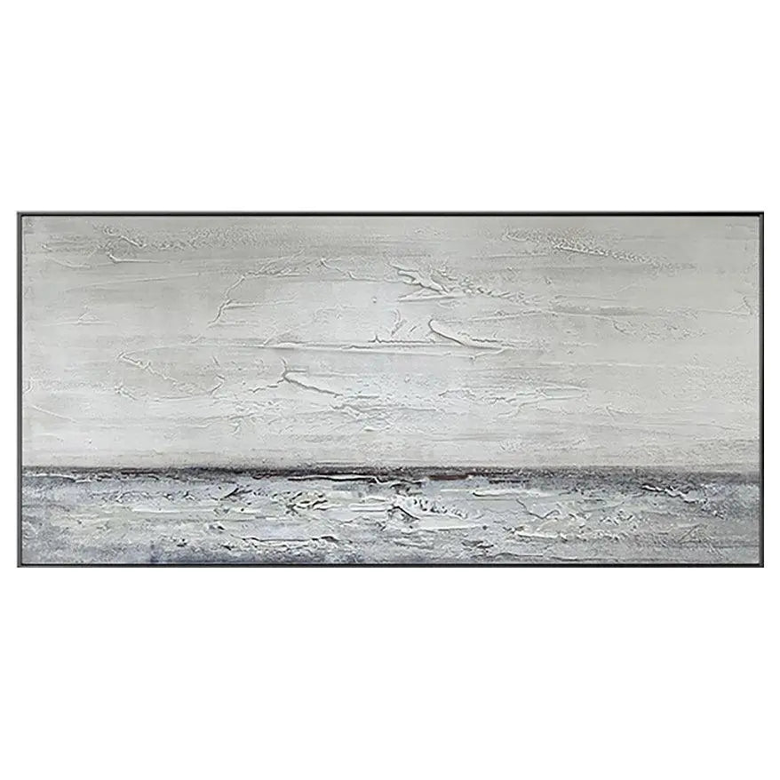 Gray Abstract Painting Blue Gray Canvas Painting - Londecor