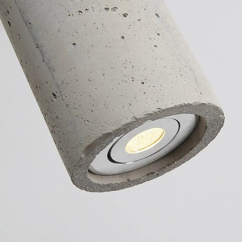 Nordic Minimalist Bedroom Bedside Cylindrical Terrazzo Chandelier - Londecor