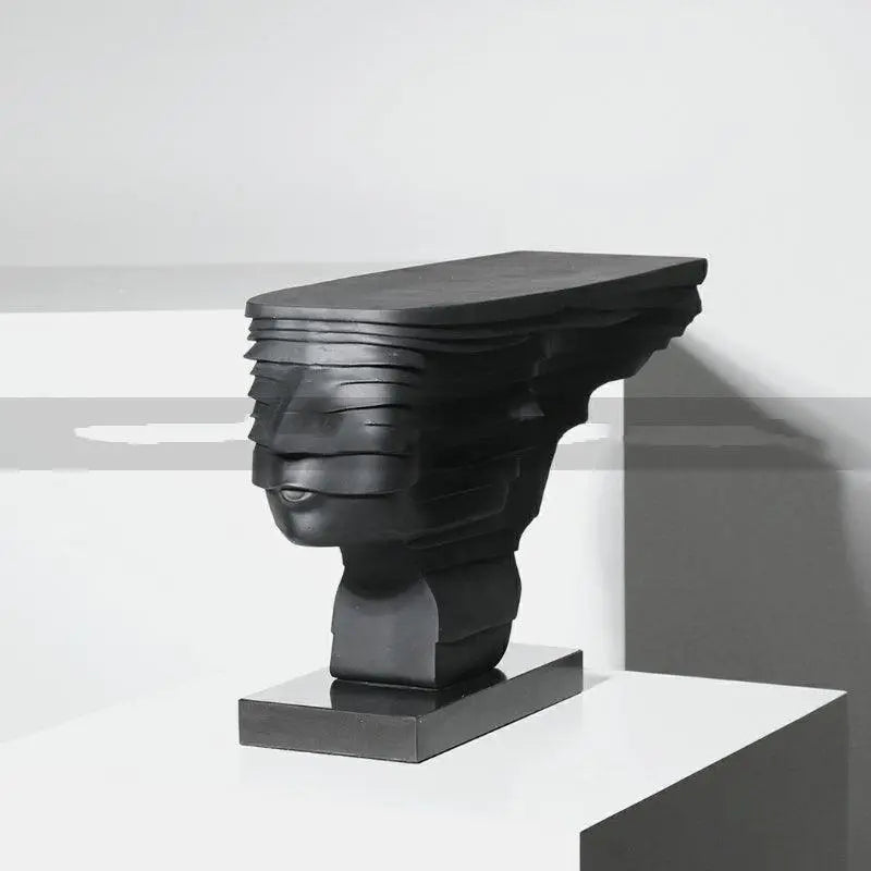 Abstract Figure Double-sided Black Sculpture Decoration Soft Ornament - Londecor