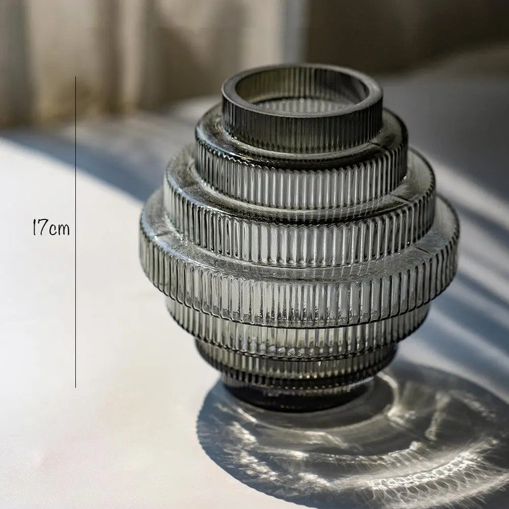 Gear glass vase Londecor