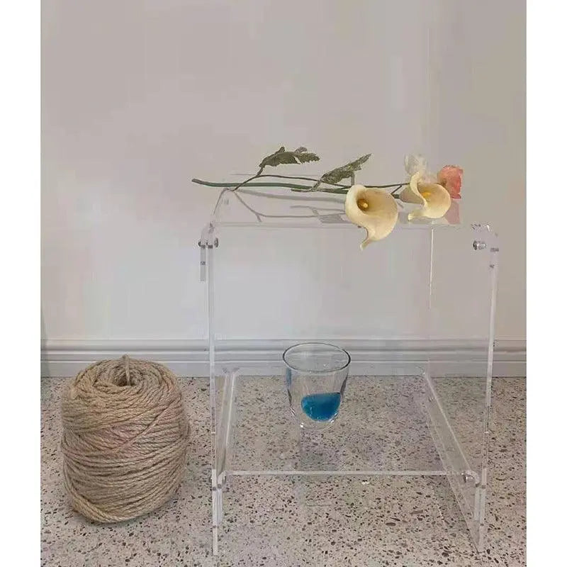 Nordic Double Layer Acrylic Transparent Table - Londecor