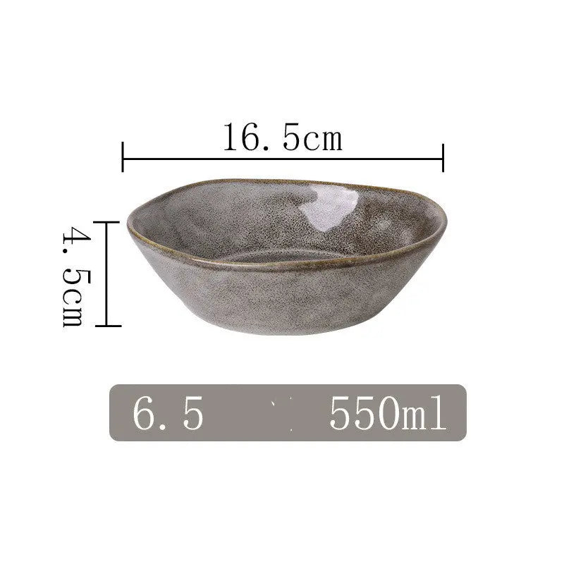 Kiln Into Ceramic Tableware Creative Hotel Steak Plate Londecor