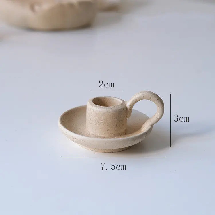 Nordic Style Simple Ceramic Candlestick Londecor