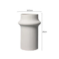 White Modern Simple Bamboo Ceramic Vase Ornaments Londecor