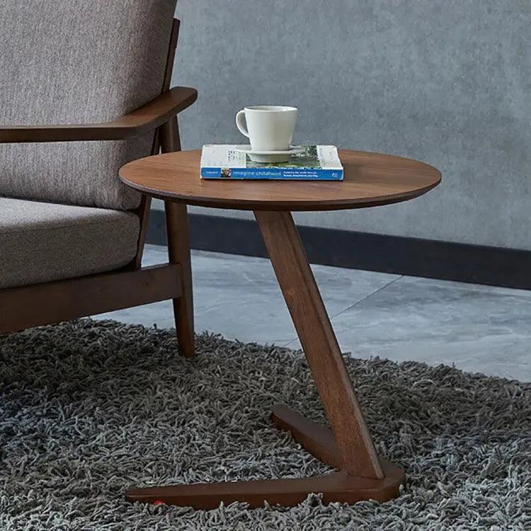 Living Room Balcony Multifunctional Solid Wood Round Table - Londecor
