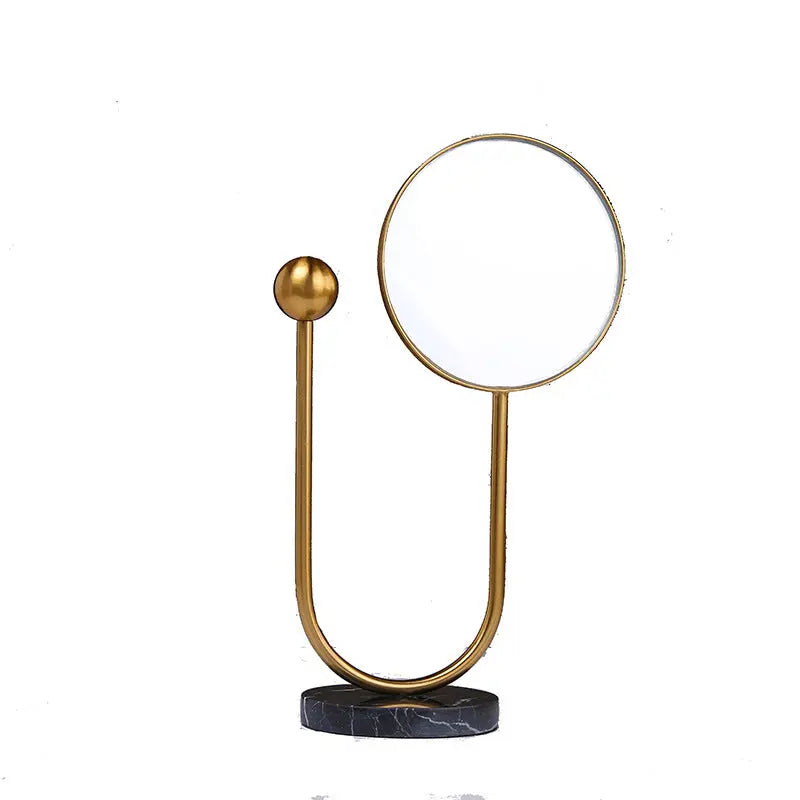 Modern Nordic Light Luxury Style Wrought Iron Makeup Mirror Londecor