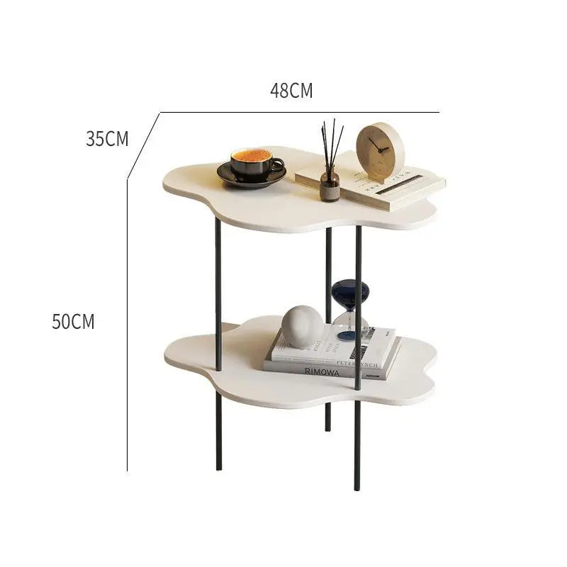 Cloud Side Table Polygonal Shaped Modern Minimalist Shelf - Londecor