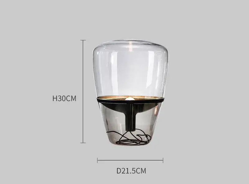 Glass Table Lamp Modern Light Luxury Corner. - Londecor