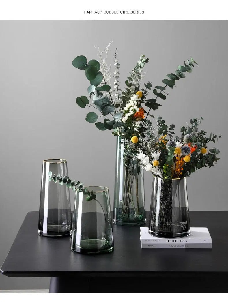 Glass Vase Creative Transparent Vase - Londecor